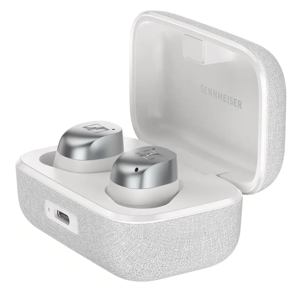 Sennheiser MOMENTUM True Wireless 4 Noise-Canceling Earbuds - White Silver Wireless Earbuds