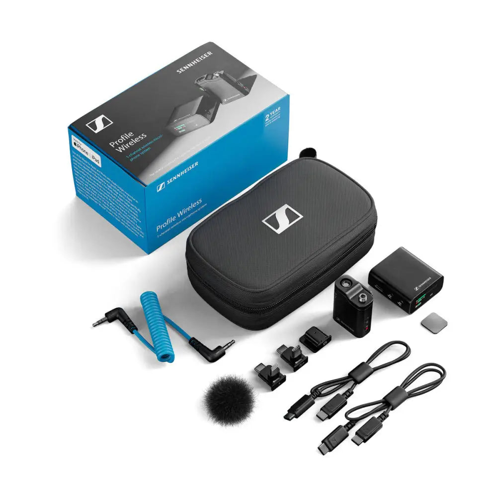 Sennheiser Profile Wireless 1-Person Clip-On Wireless Microphone System/Recorder for Camera & Smartphone (2.4 GHz)