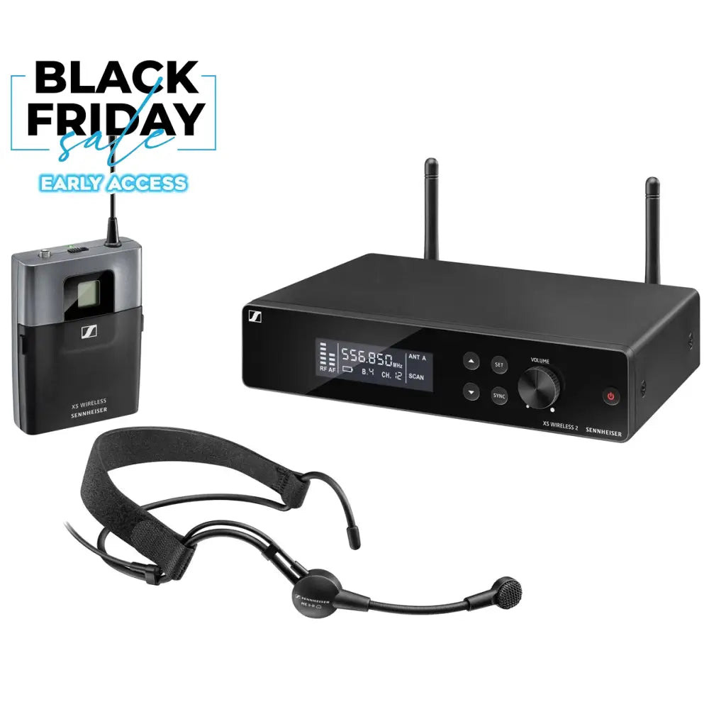 Sennheiser XSW 2-ME3-B Wireless Headmic Set Headset Systems