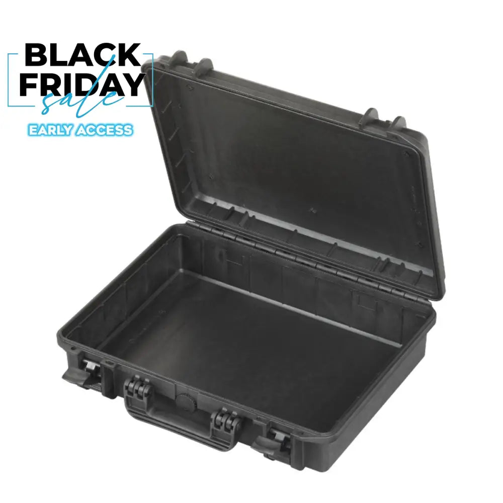 SP PRO 465H125 Black Carry Case Empty w/ Convoluted Foam in Lid ID: L465xW335xH125mm