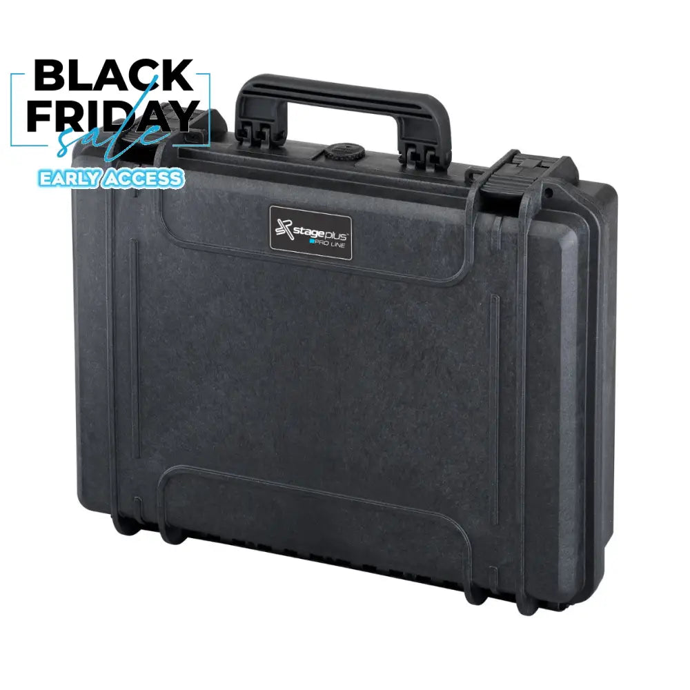 SP PRO 465H125 Black Carry Case Empty w/ Convoluted Foam in Lid ID: L465xW335xH125mm