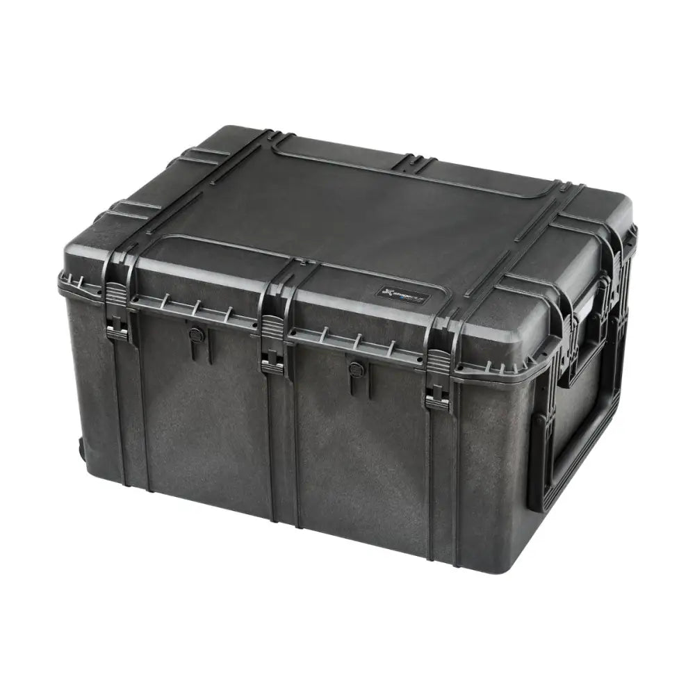 Stage Plus PRO 820 Truck Case with Extension Handle Empty with Convoluted Foam in Lid - Black ID: L820xW600xH450mm