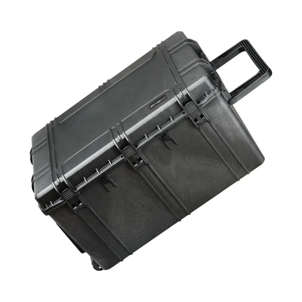 Stage Plus PRO 820 Truck Case with Extension Handle Empty with Convoluted Foam in Lid - Black ID: L820xW600xH450mm