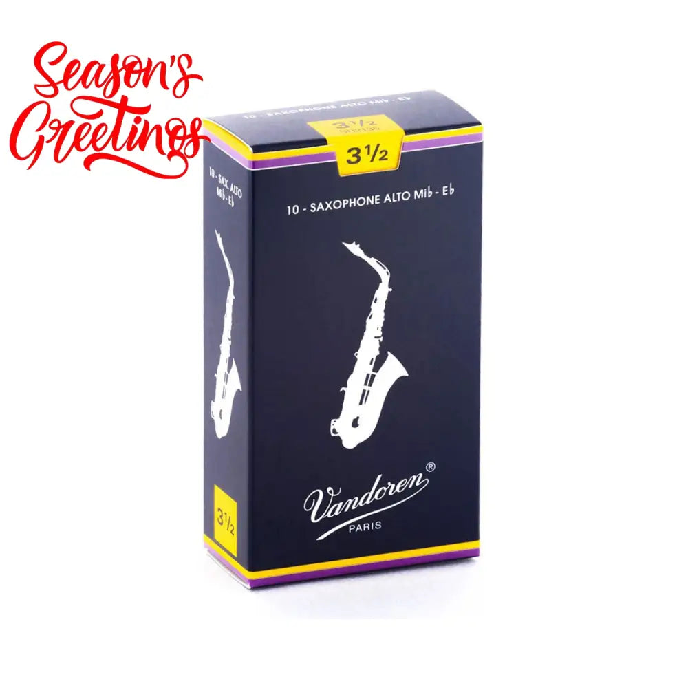 Vandoren Alto Saxophone Reeds 3.5 - Per Each Reed Saxophone Reeds