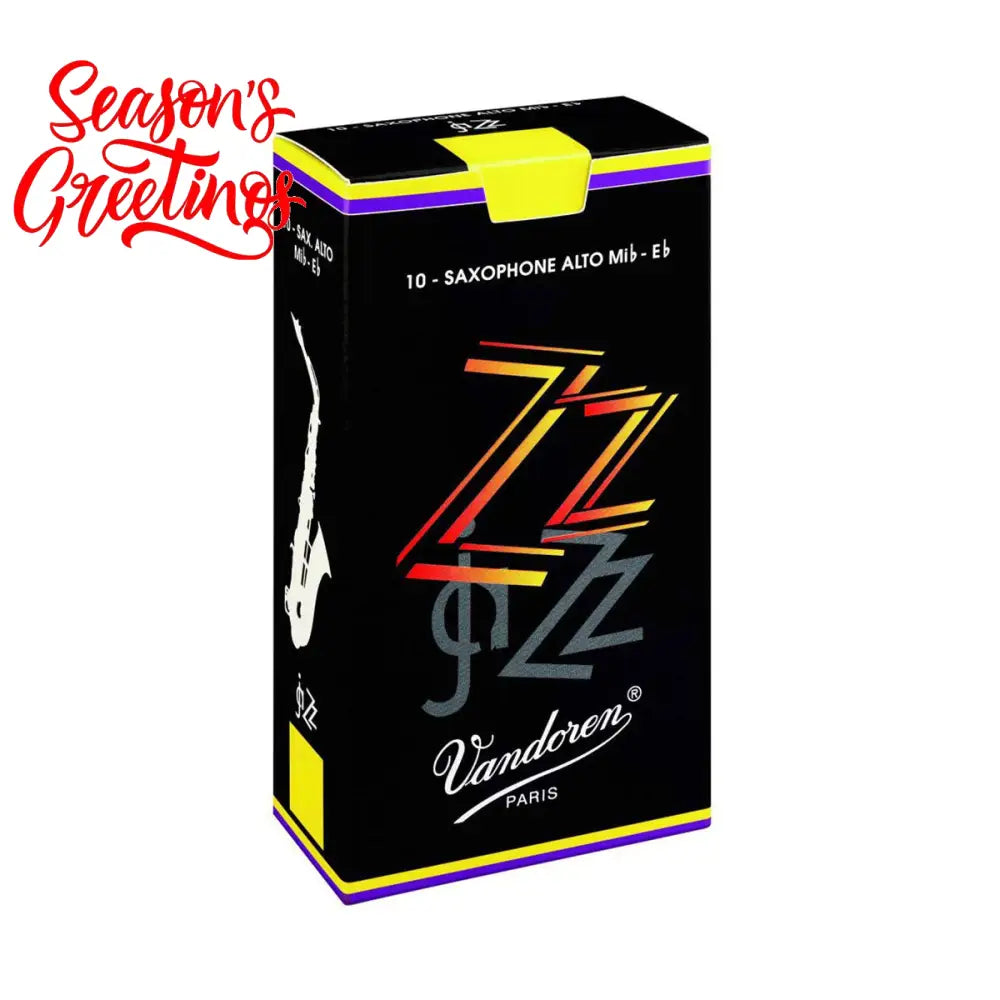 Vandoren Alto Saxophone Zz Jazz Reeds 3.5 - Per Box Saxophone Reeds