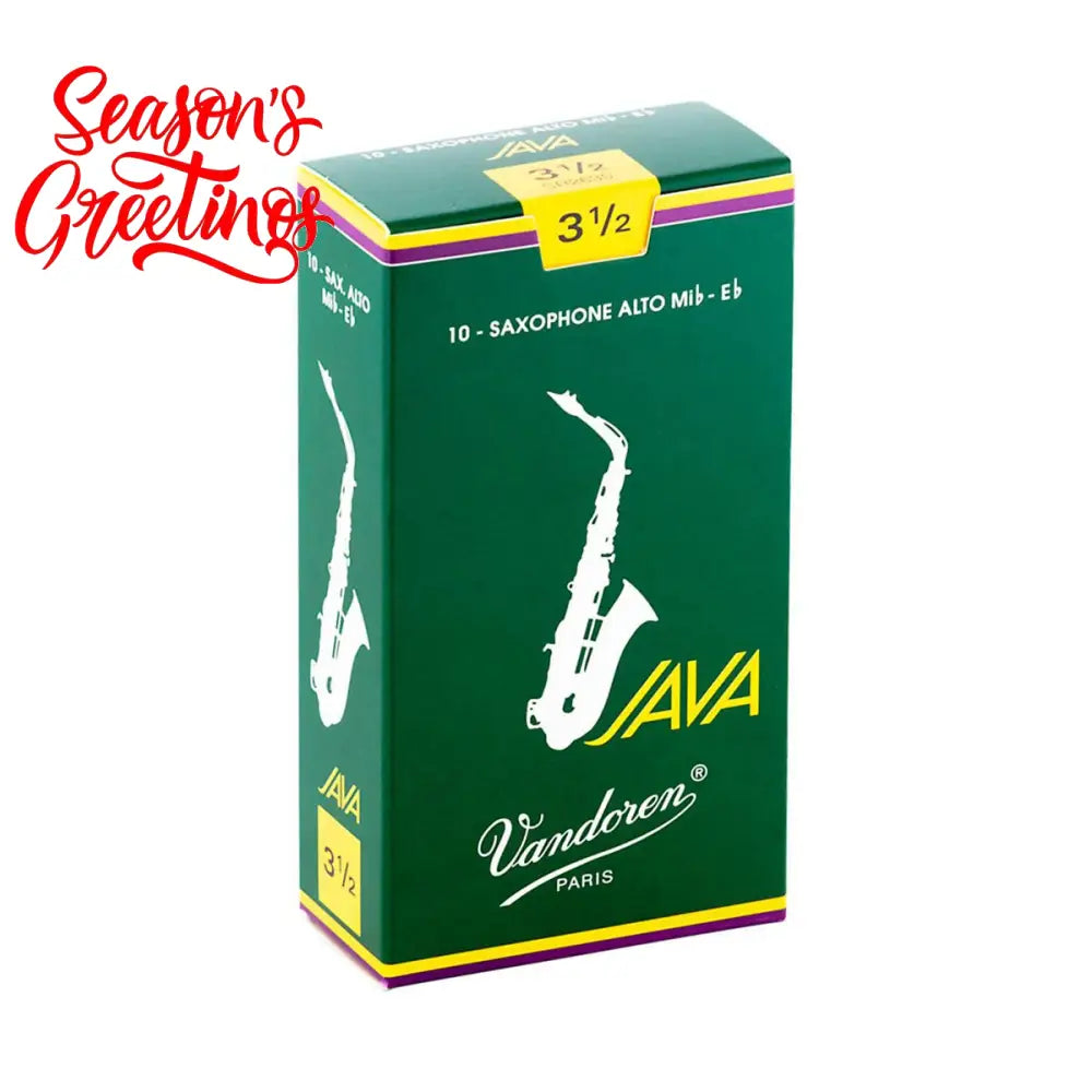 Vandoren Java Alto Sax Reeds 3.5 - Per Box 10 Saxophone Reeds