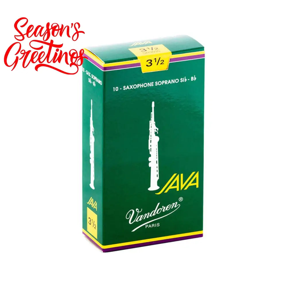 Vandoren Java Soprano Reeds 3.5 - Per Box of 10 Saxophone Reeds