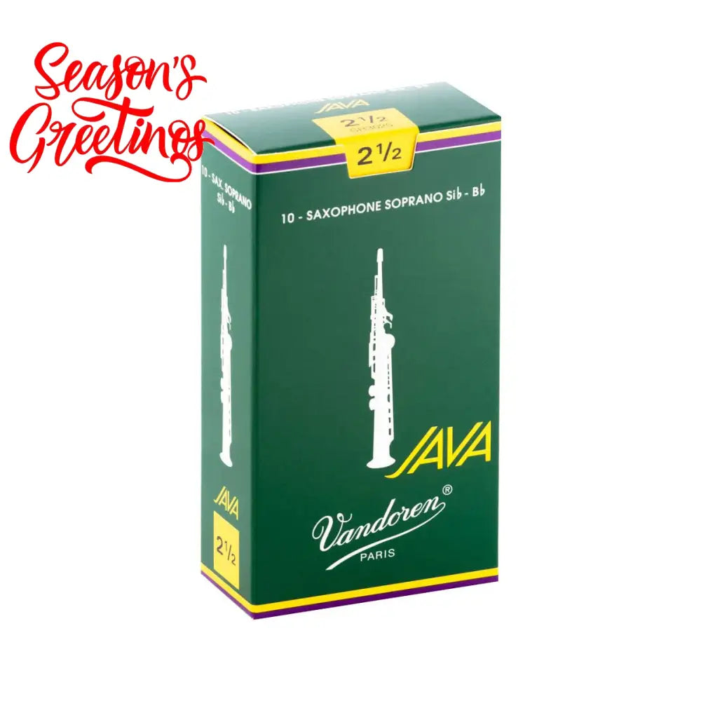 Vandoren Java Soprano Sax Reeds 2.5 - Per Each Reed Saxophone Reeds