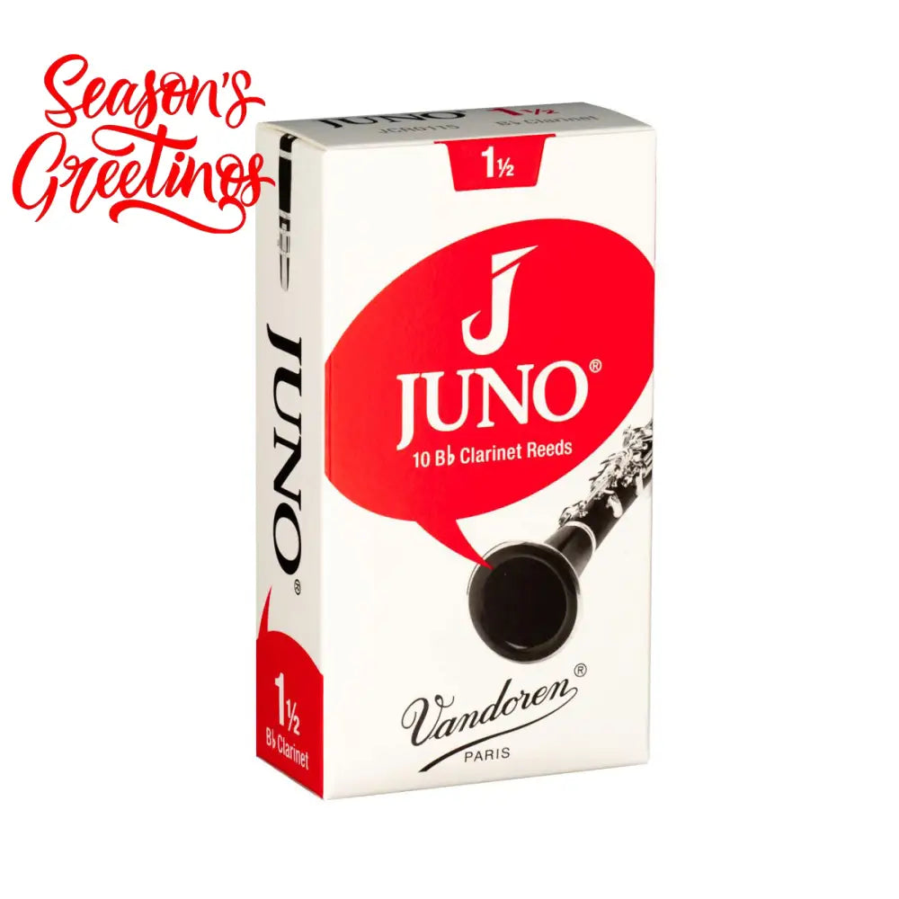 Vandoren Juno Clarinet Bb Reeds 1.5 - Per Box of 10 Clarinet Reeds