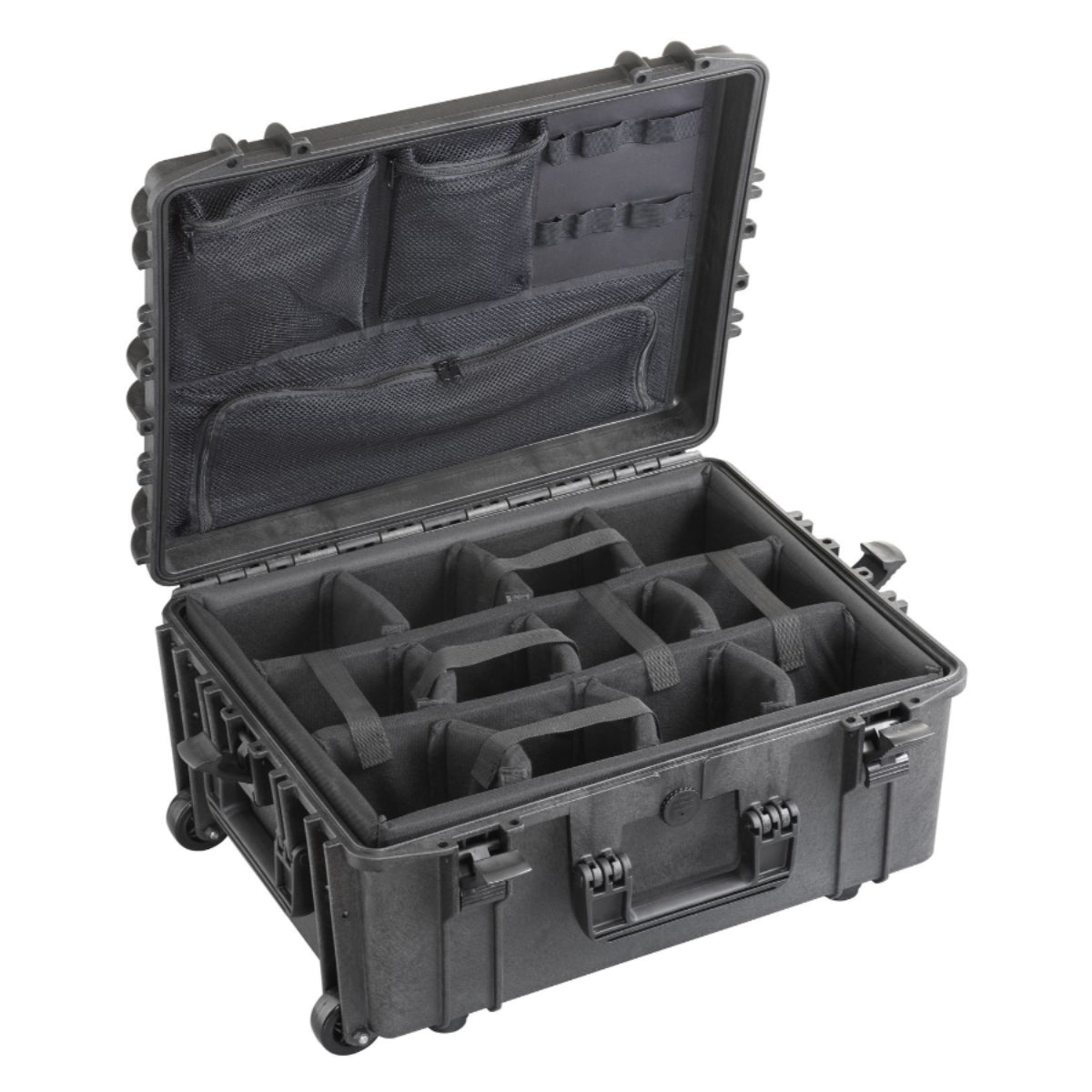 Stage Plus PRO 540H245CAMORGTR Black Trolley Case, Padded Dividers + Lid Organizer