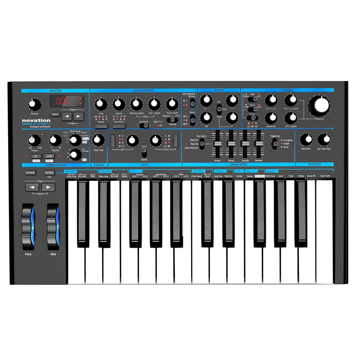 Novation Bass Station II 25-key Analog Synthesizer