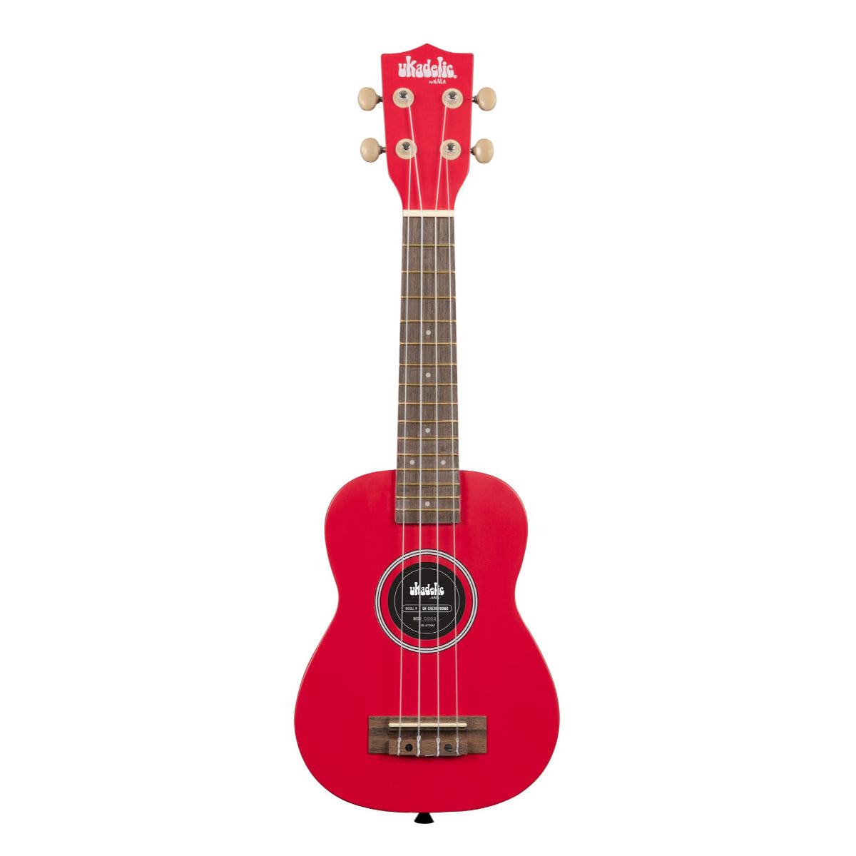 Kala UKCHERRYBOMB Ukadelic Soprano Wood Ukulele - Cherry Bomb