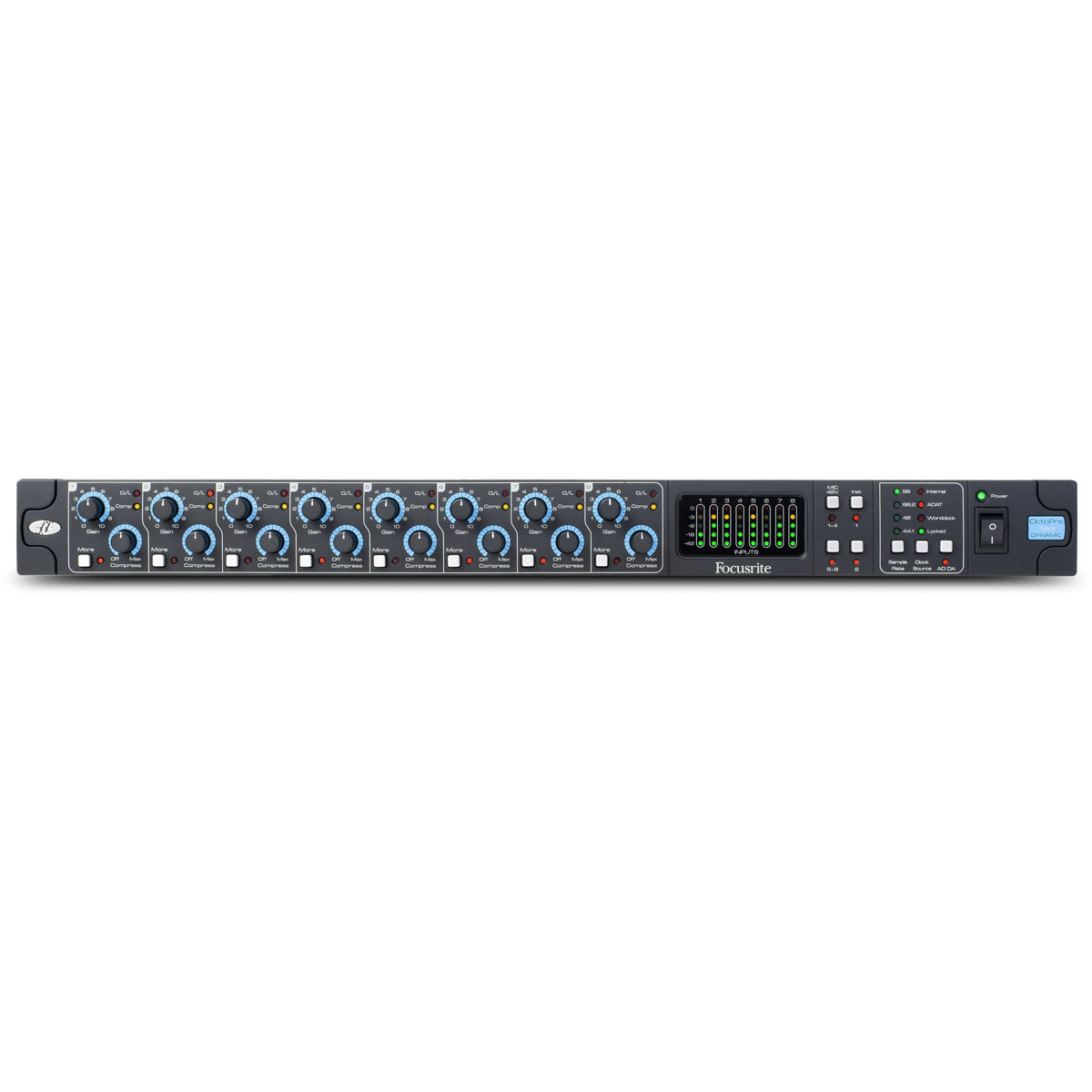 Focusrite OctoPre MkII Dynamic 8 channel Mic Pre with Built-in Compression