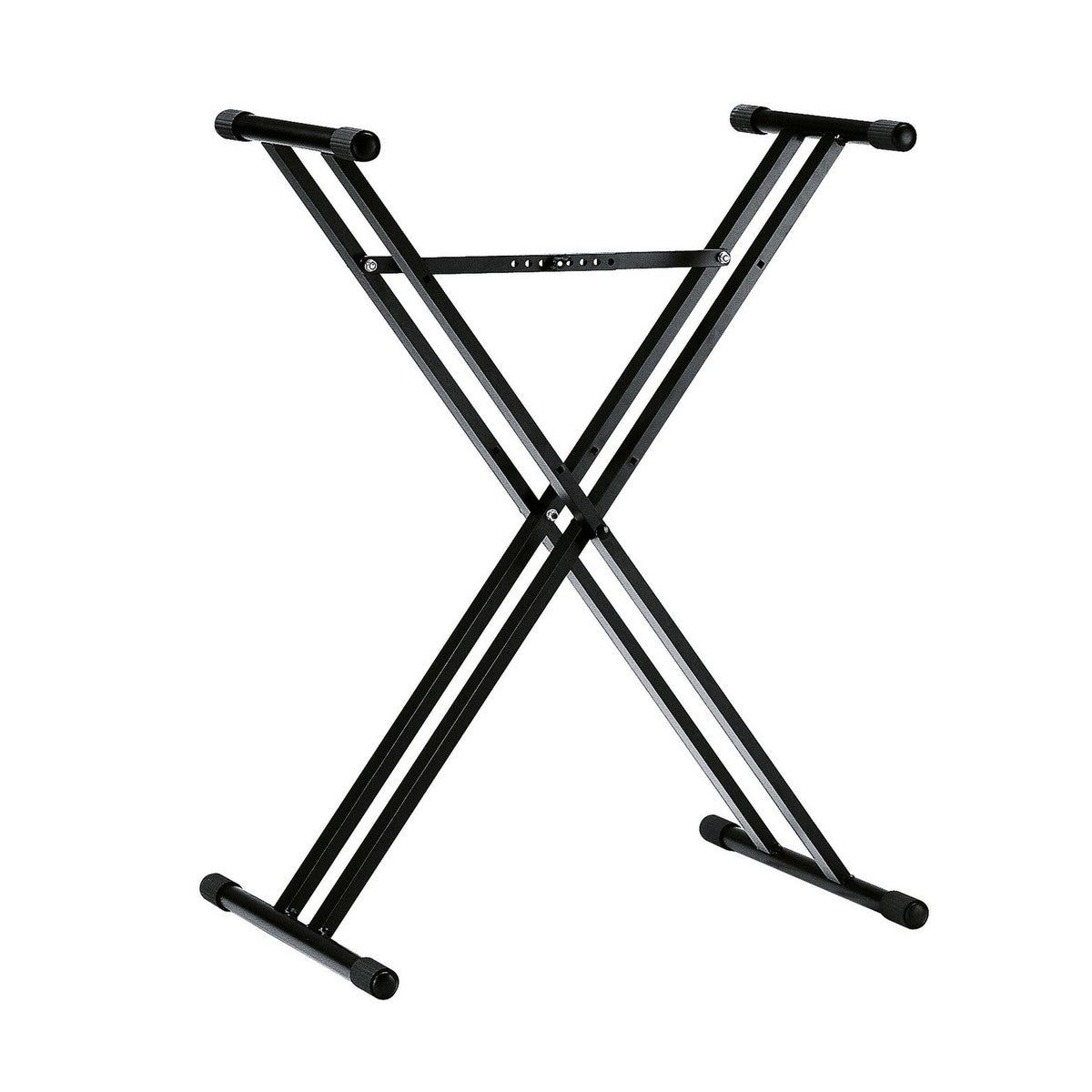 K&M 18963 Double-Brace X-Style Keyboard Stand - Black