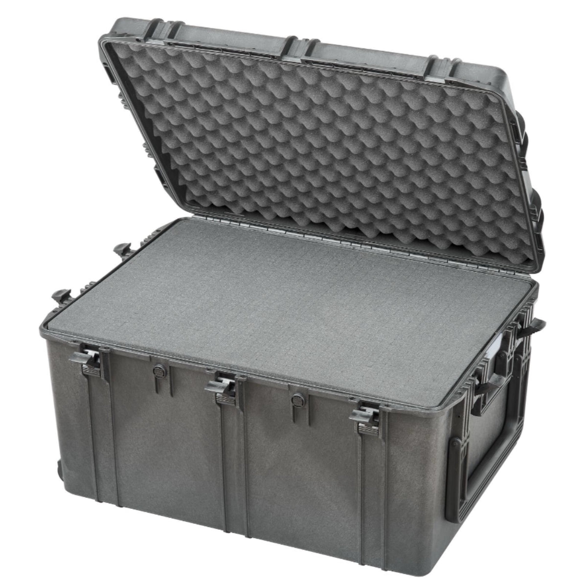 Stage Plus PRO 820S Trunk Case with extension Handle and Cubed Foam - Black