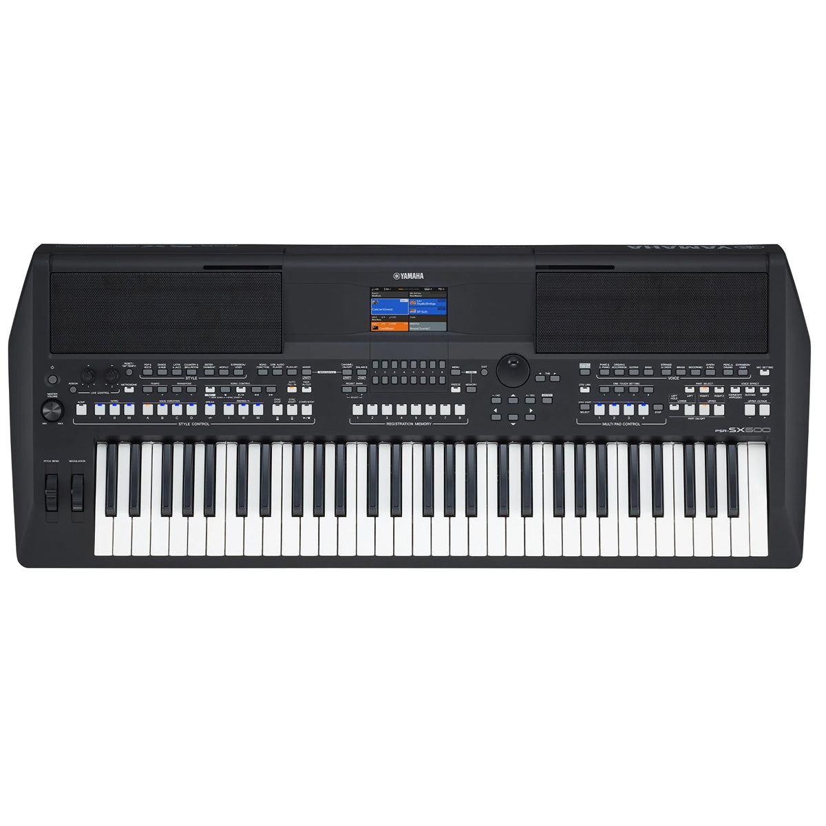 Yamaha PSRSX600 Arranger Workstation keyboard