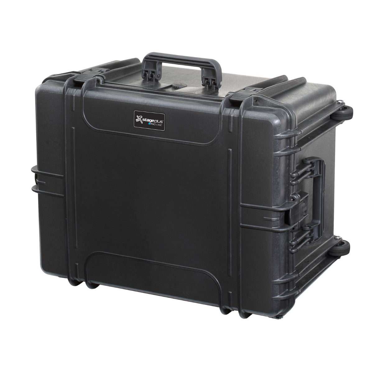 Stage Plus PRO 620H340 Black Trunk Case without Extension Handle, Empty with Convoluted Foam in Lid
