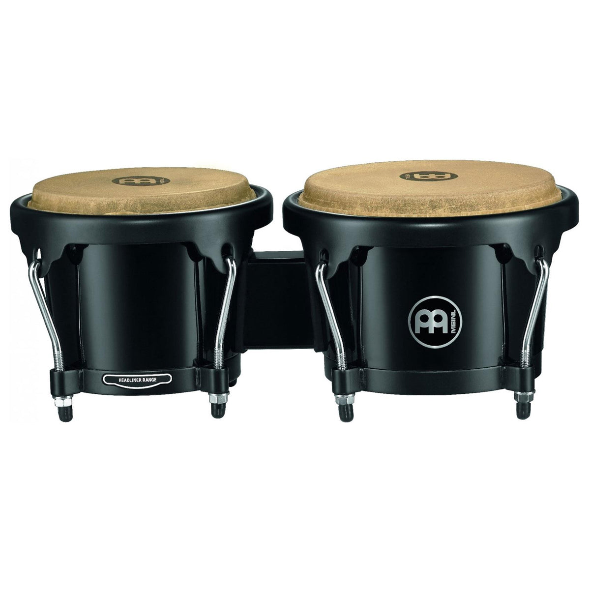 Meinl HB50BK Headliner Series 6 1/2in & 7 1/2in Abs Bongo Black