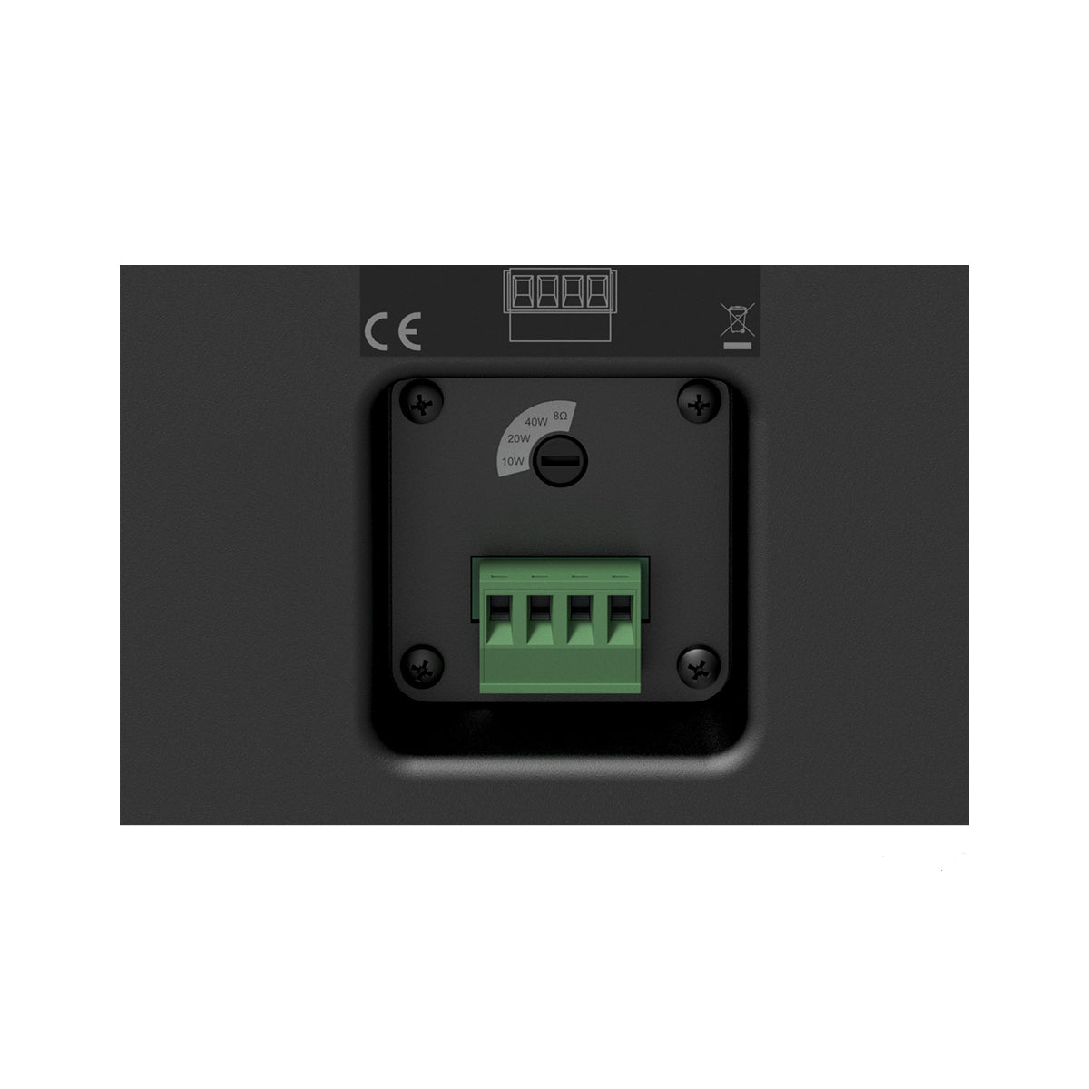 Audac WX502MK2/OB Outdoor universal wall speaker 5 1/4inch Outdoor black vesion