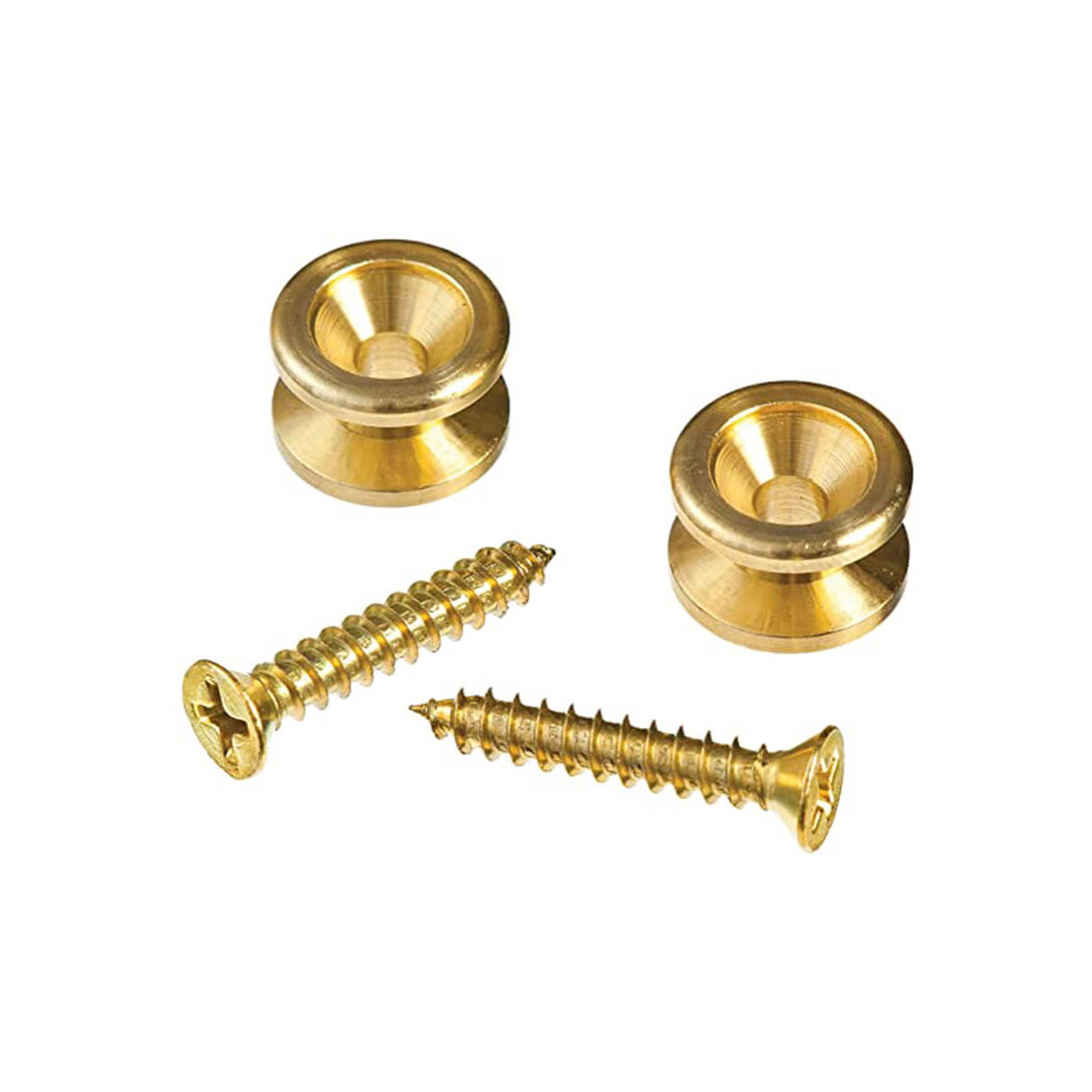 Planetwaves PWEP302 Solid Brass Metal Endpin Brass - Pair