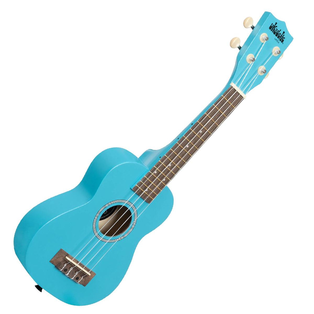 Kala UKBLUEYONDER Ukadelic Soprano Wood Ukulele - Blue Yonder