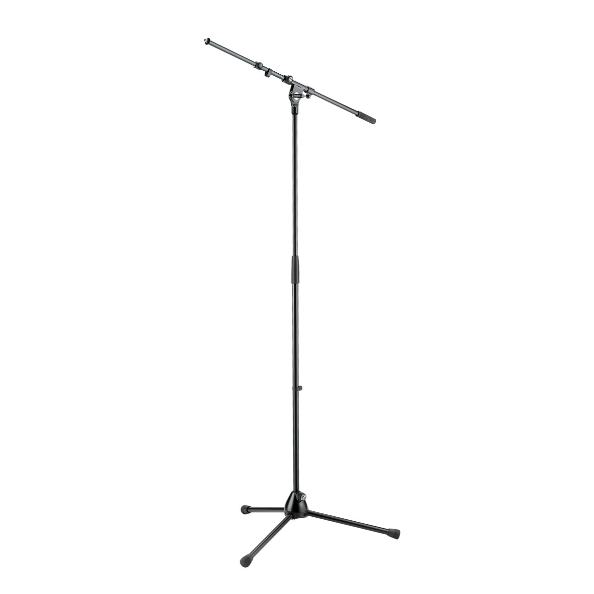 K&M 21090 Microphone Stand + Telescopic Boom Arm - Black