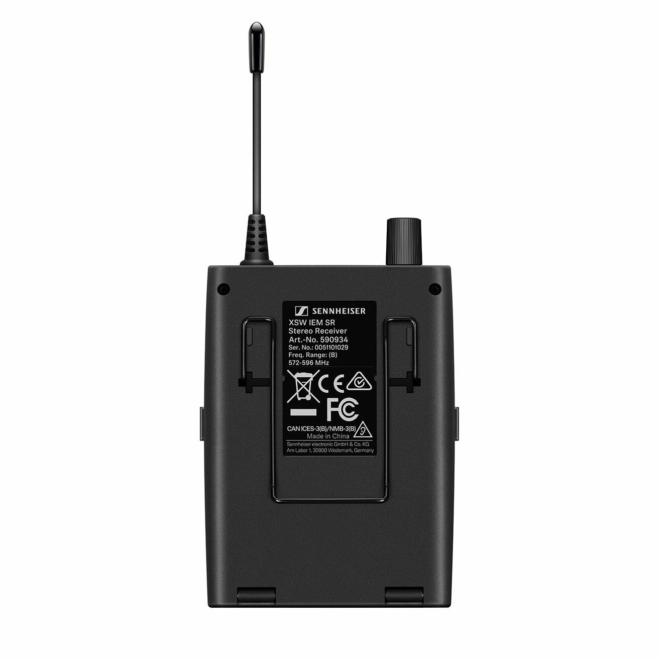 Sennheiser XSW IEM EK-C Beltpack Receiver with IE 4 Headphones (662-686MHz)