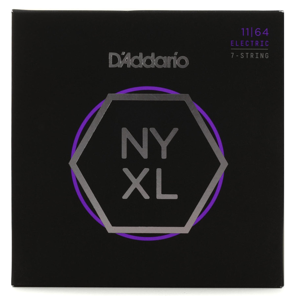 D'Addario NYXL1164 NYXL Nickel Round Wound 7-String Electric Guitar Strings