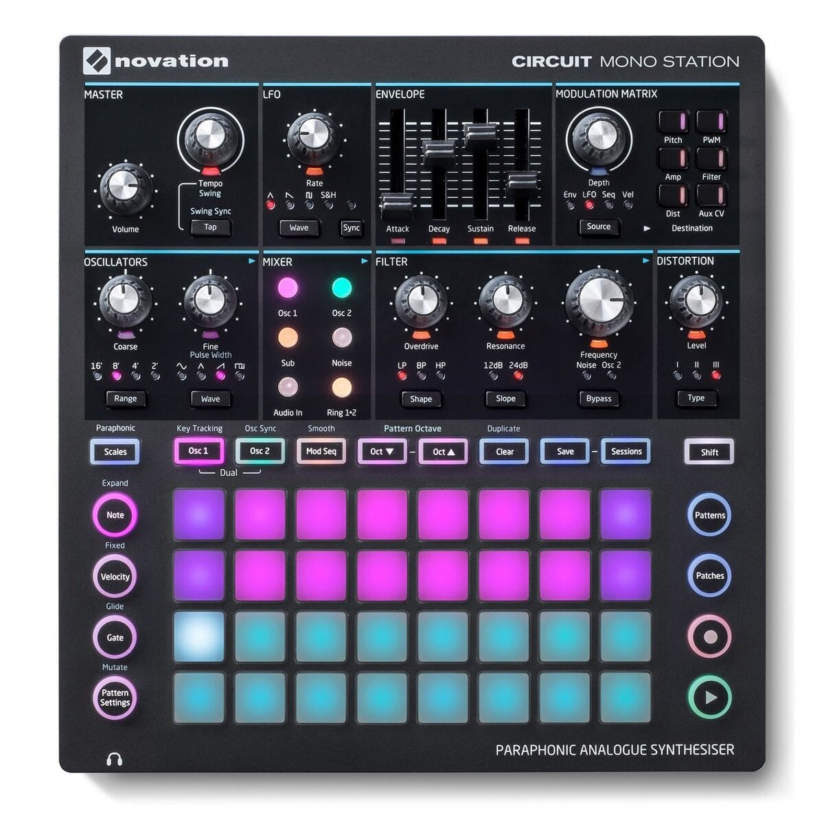 Novation Circuit Mono Station Paraphonic Analog Synthesizer and Sequencer