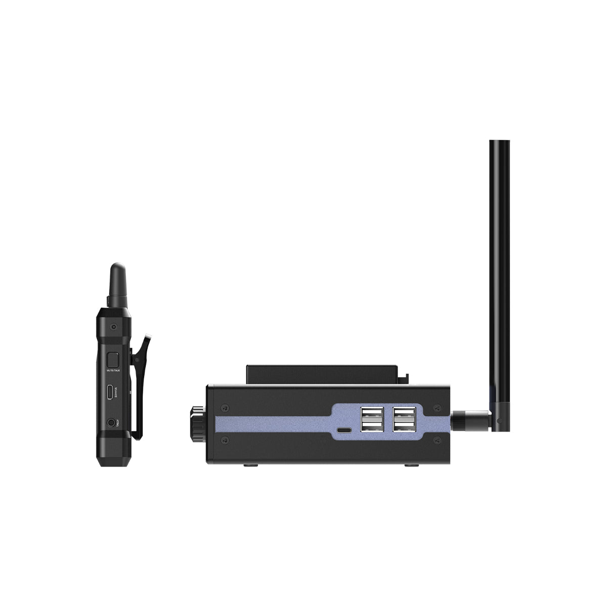 Hollyland Mars T1000-4BP, Carton Case, Base Station, 4x Beltpack, Pro Dyn. Monaural Headset, Antenna