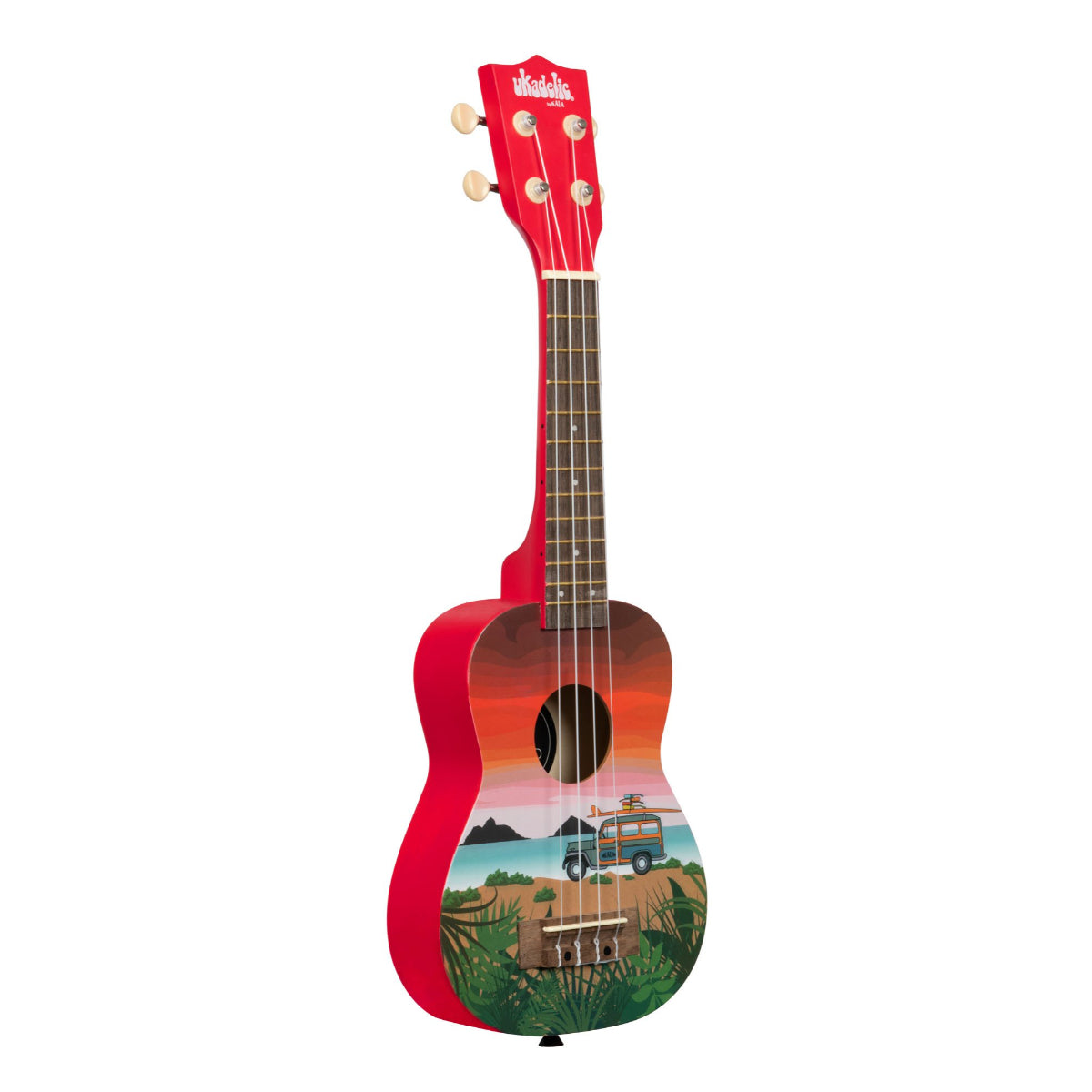 Kala UKSURFARI Ukadelic Soprano Wood Ukulele - Surfari