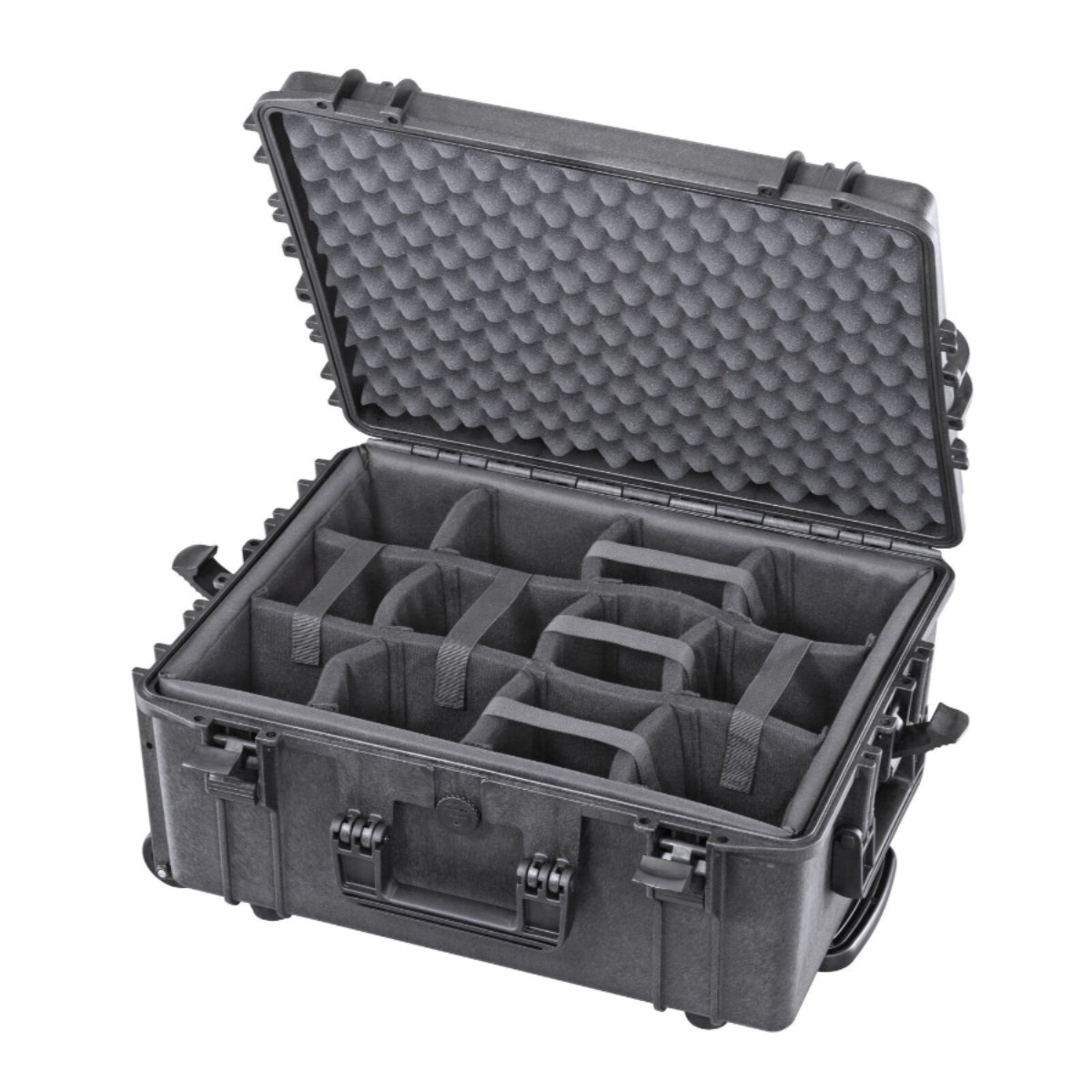 Stage Plus PRO 540H245CAMTR Black Trolley Case, Padded Dividers, ID: L538xW405xH245mm