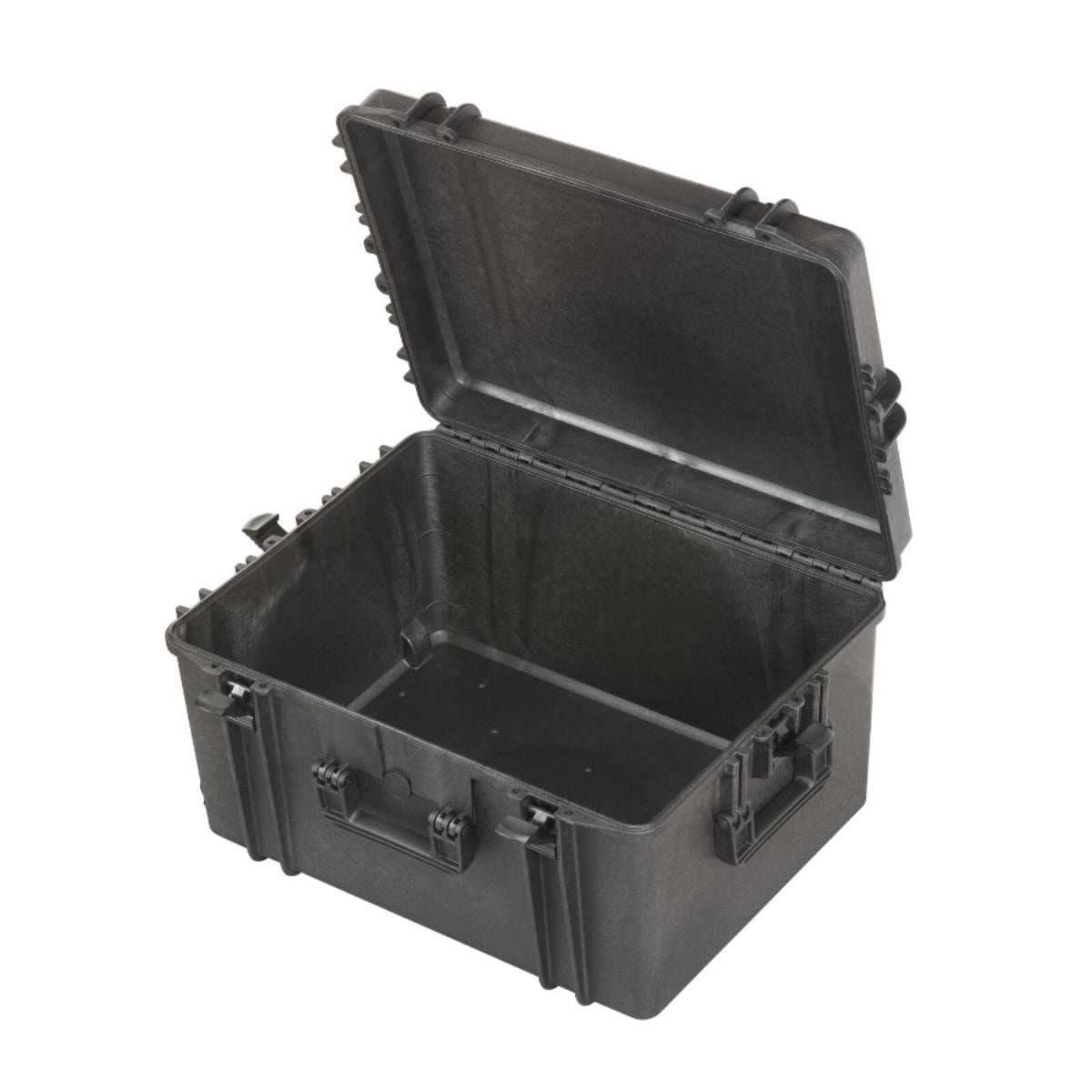 Stage Plus PRO 620H340 Black Trunk Case without Extension Handle, Empty with Convoluted Foam in Lid