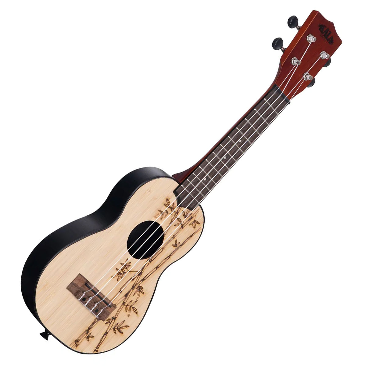 Kala UKBAMBOO Ukadelic Soprano Wood Ukulele- Bambo