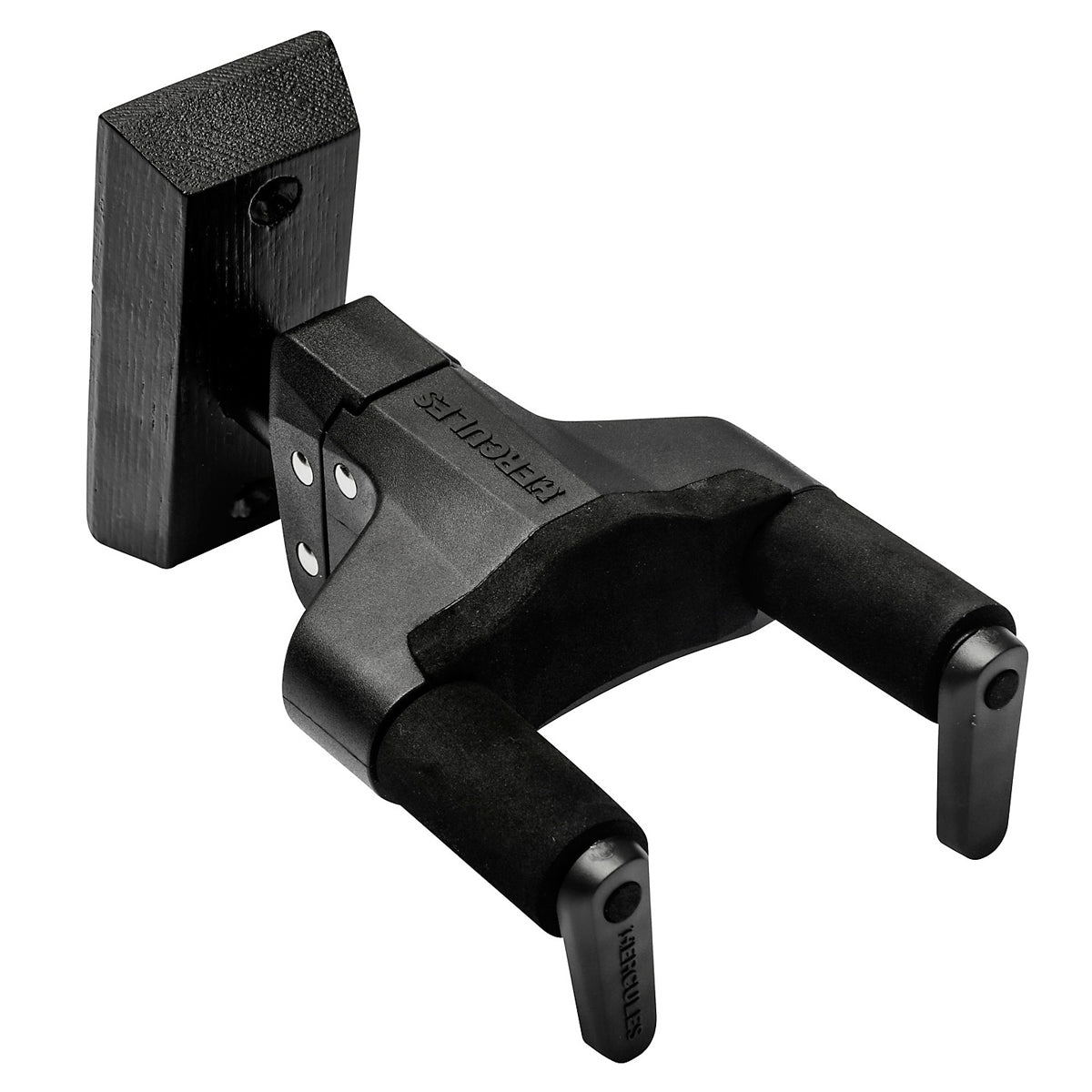 Hercules GSP38WBKPLUS Guitar Wall Hanger w/ Black Wood Base