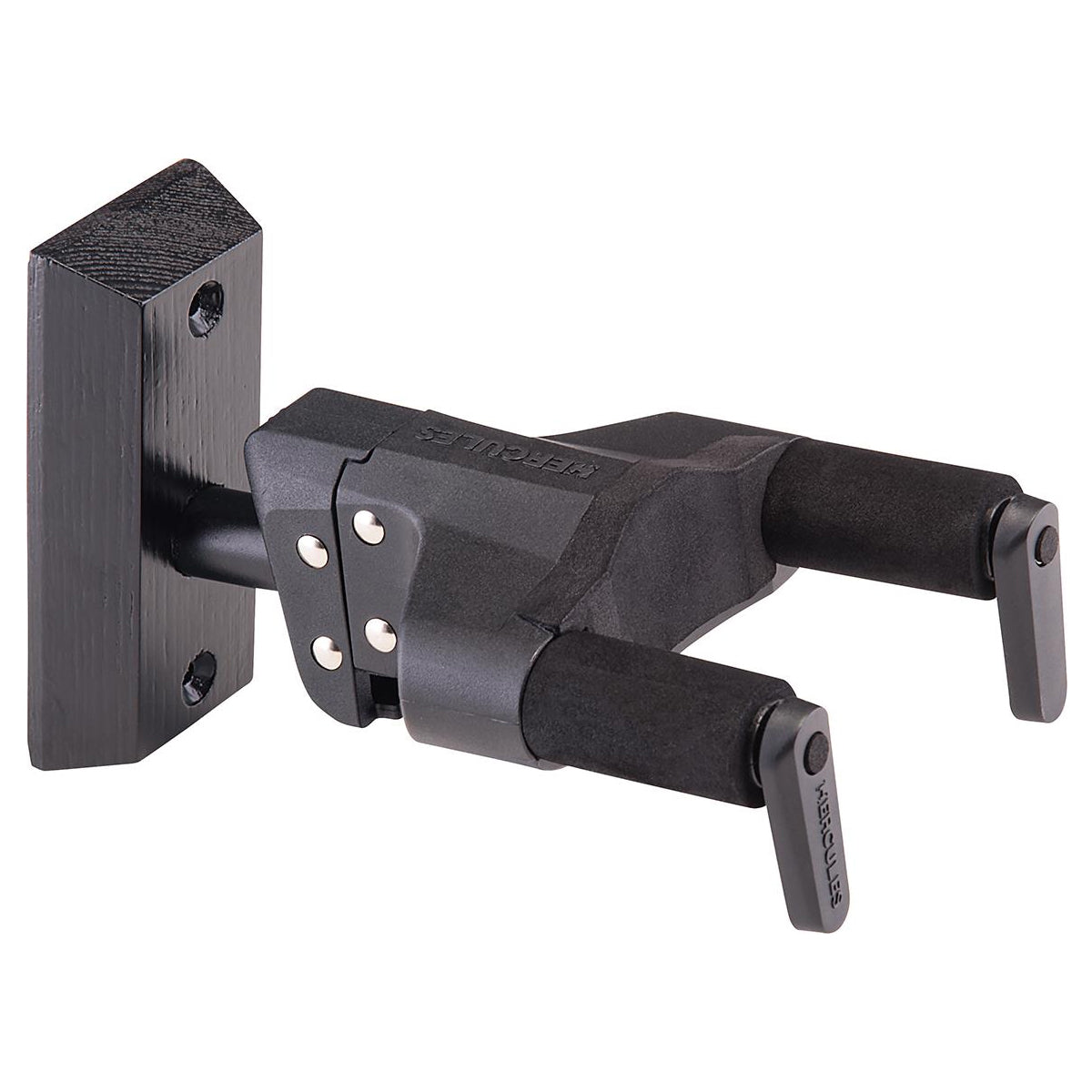 Hercules GSP38WBKPLUS Guitar Wall Hanger w/ Black Wood Base