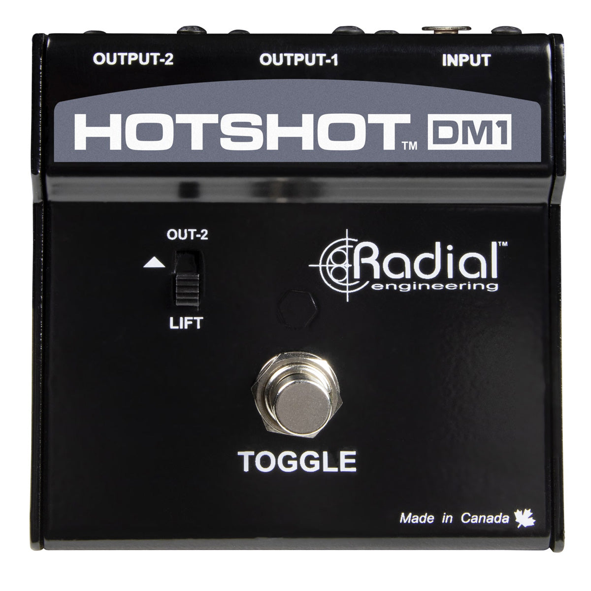 Radial HotShot DM-1 Dynamic Microphone Switcher With A Momentary Toggle Footswitch