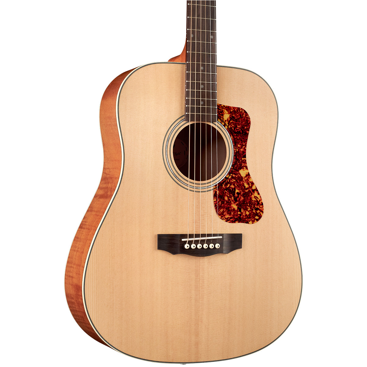 Guild D-240E, Flamed Mahogany Acoustic-Electric Guitar - Natural