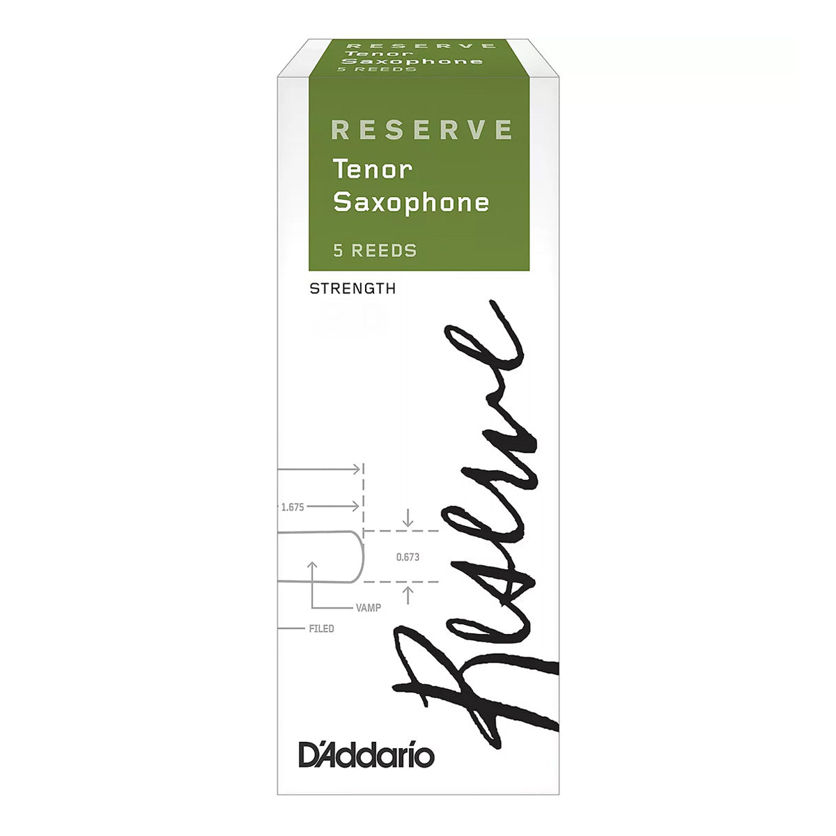 D'Addario RKR0530 Reserve Tenor Sax 3 Reed - Per Reed