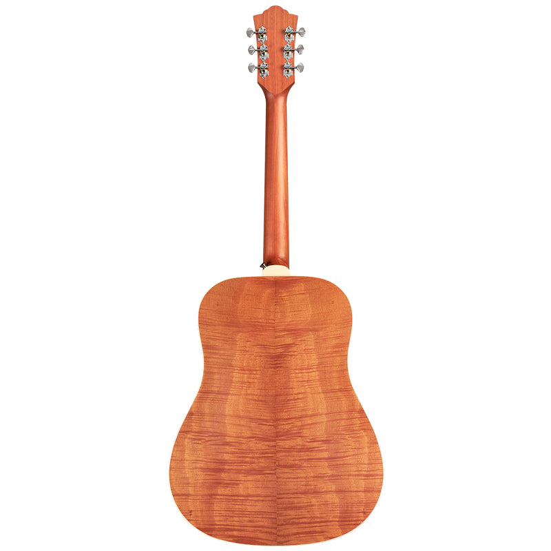 Guild D-240E, Flamed Mahogany Acoustic-Electric Guitar - Natural