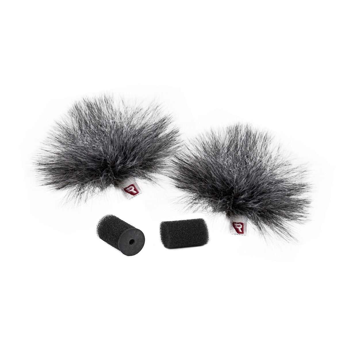 Rycote Grey Ristretto Lavalier Windjammer, Pair, Synthetic Fur