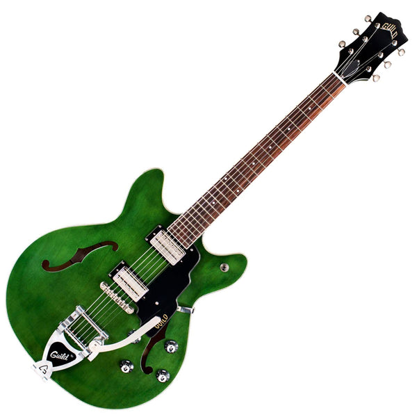 Guild Starfire DC Electric Guitar - Emerald Green with Guild Vibrato Tailpiece