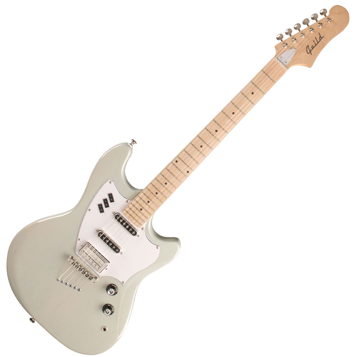 Guild Surfliner Solid Body Electric Guitar with Maple Fretboard - White Sage
