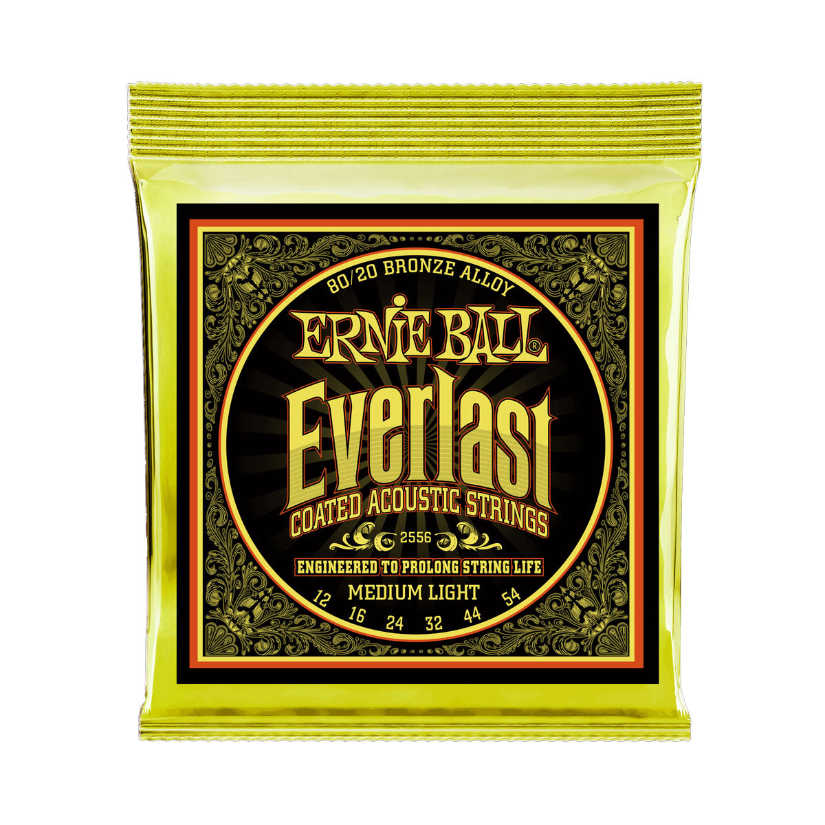 Ernie Ball 2556 Everlast 80/20 Acoustic Strings Medium / Light 12-53