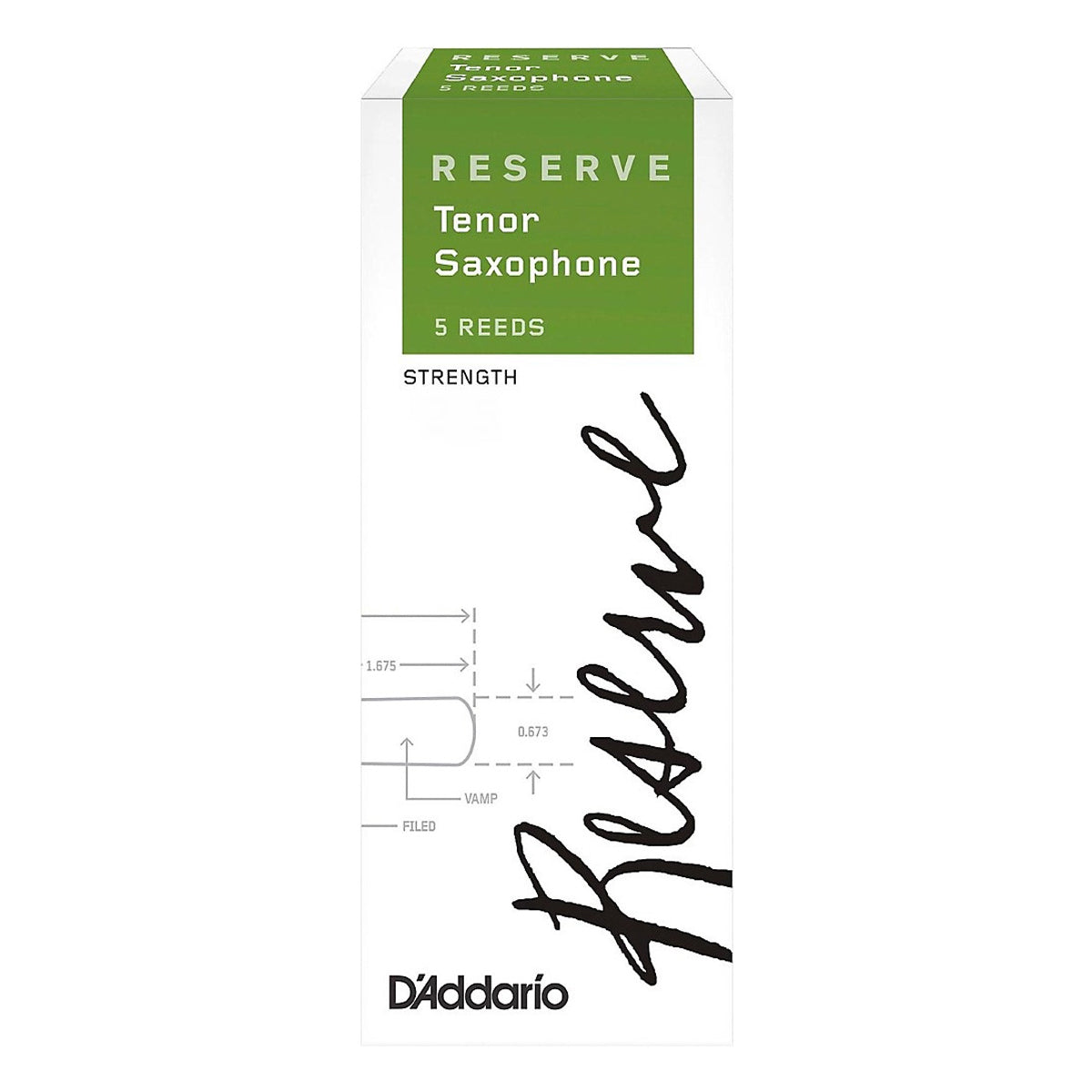D'Addario DKR0525 Reserve Soprano Sax 2.5 Reed - Per Box