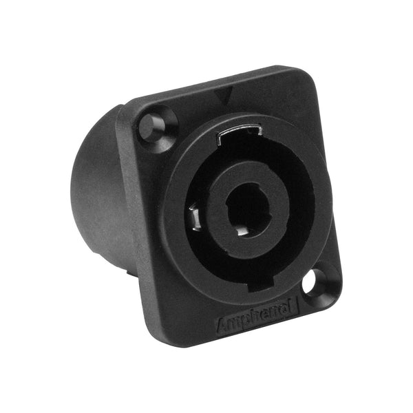 Amphenol SP4MD Speaker Plug 4 pole D flange Thru holes Solder tabs