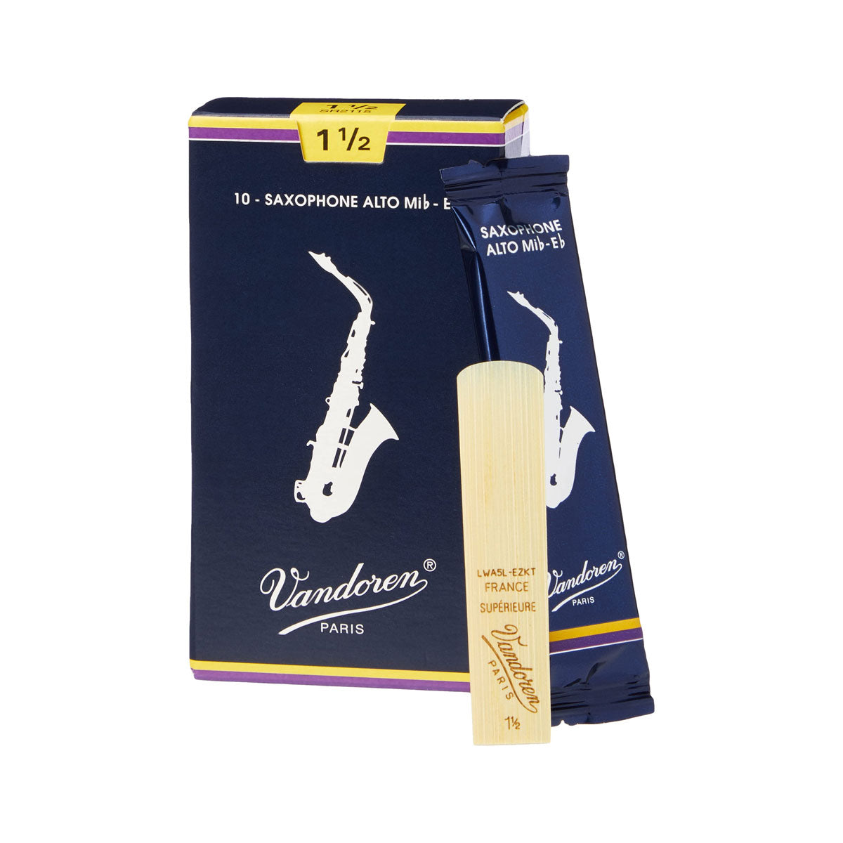 Vandoren Alto Saxophone Reeds 1.5 - Per Box