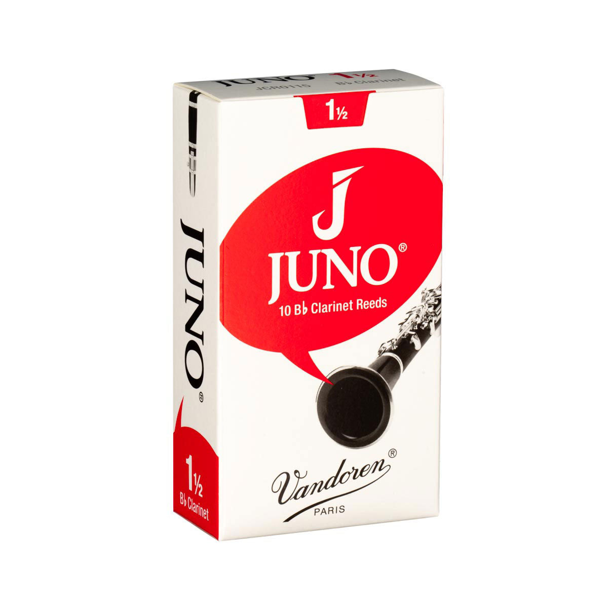 Vandoren Juno Clarinet Bb Reeds 1.5 - Per Box of 10