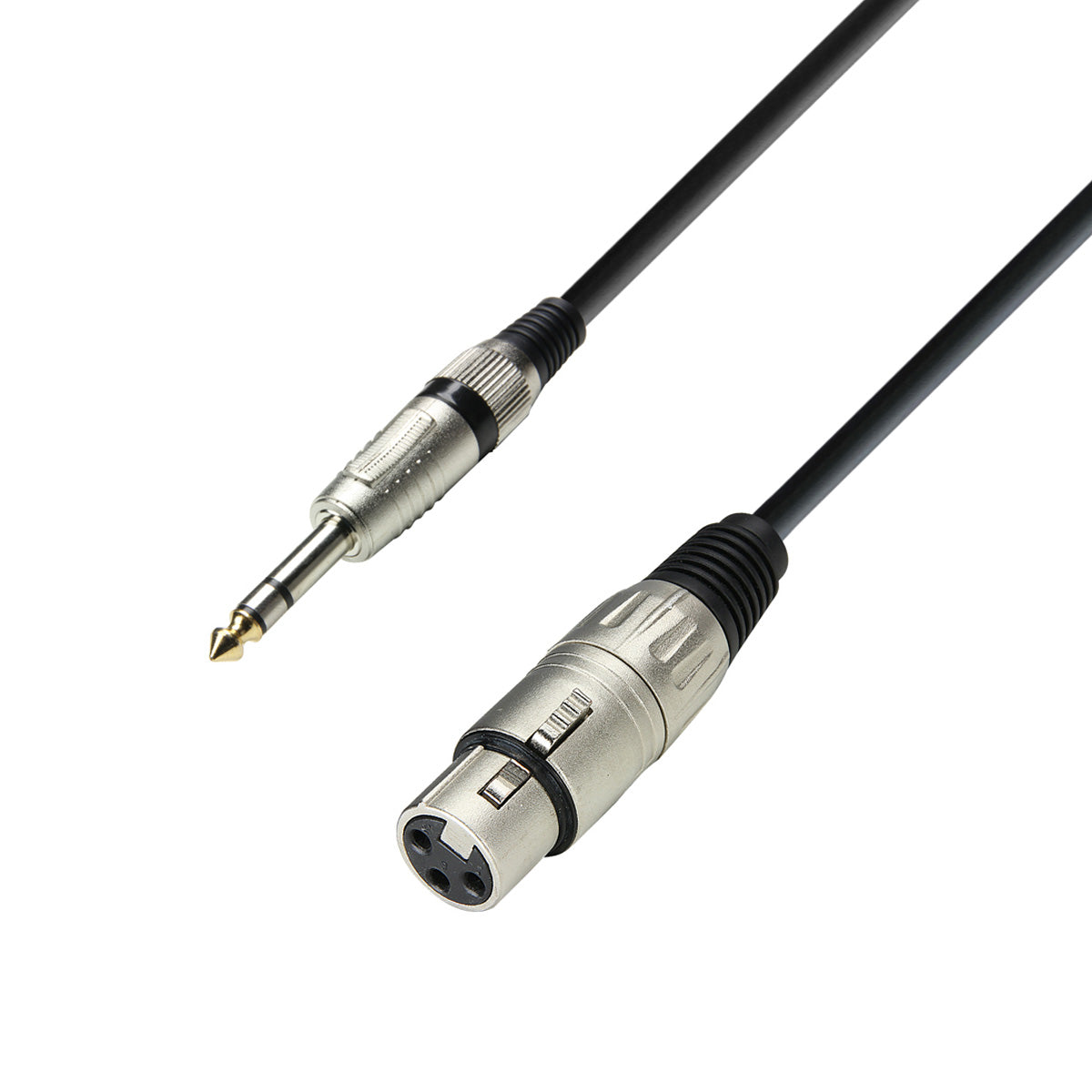Adam Hall Cables K3BFV1000 - Microphone Cable XLR female to 6.3 mm Jack stereo 10 m