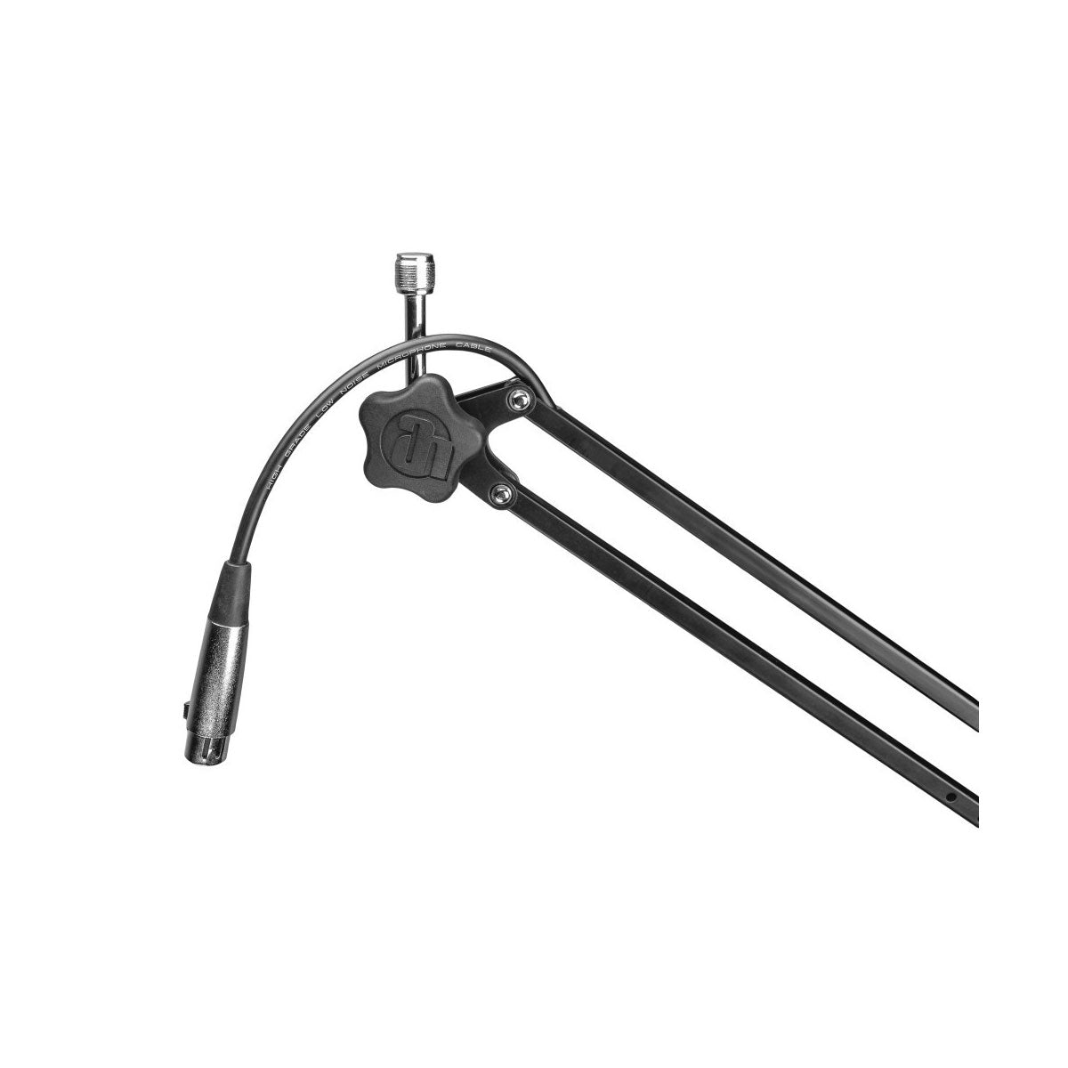 Adam Hall Stands S TBA 01 - Table Microphone Studio Boom Arm Stand with Built-In XLR Cable